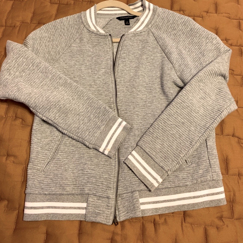 Banana Republic Grey Bomber Jacket